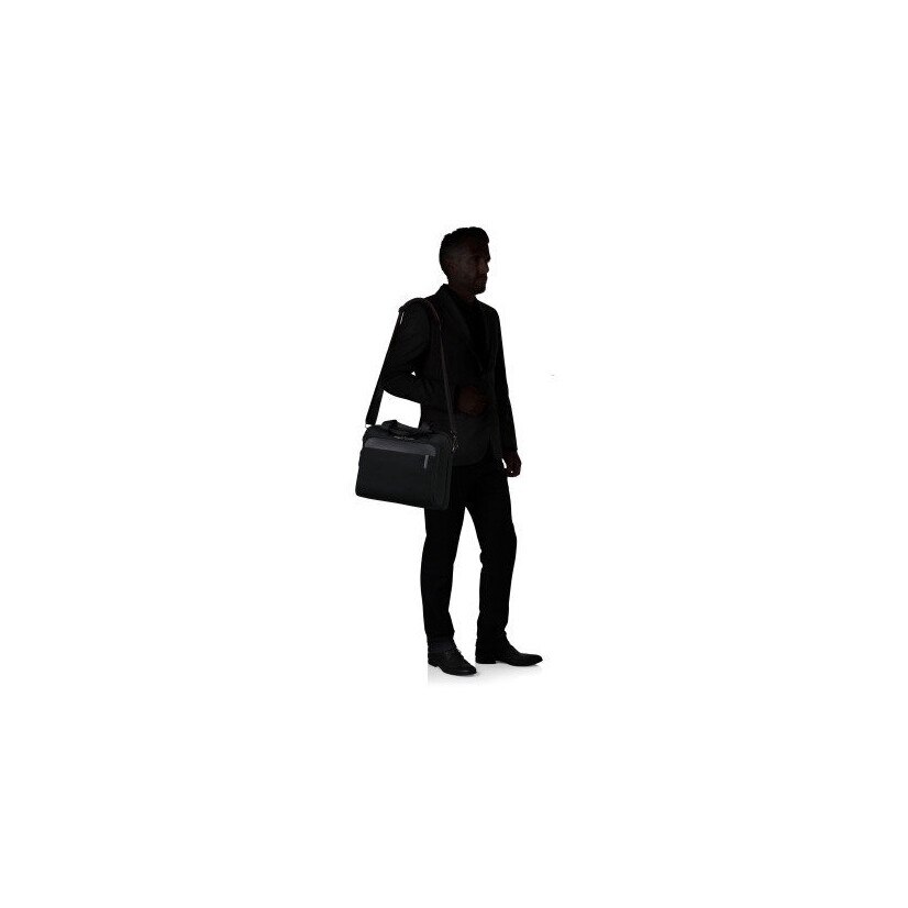 Geanta pentru laptop Samsonite Evosight 15,6", neagra, slim, 39x28x5cm