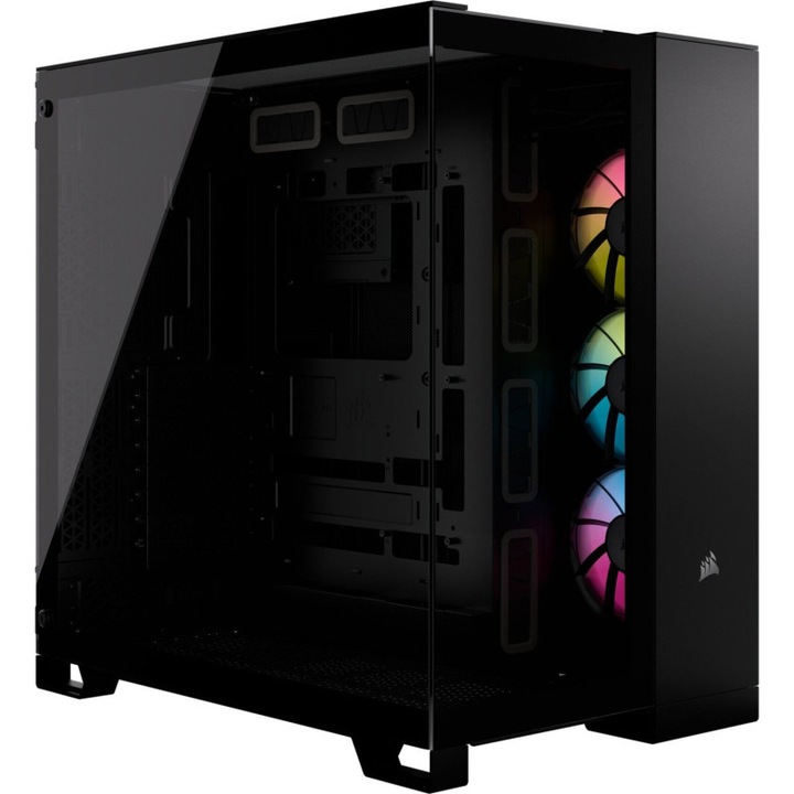 Компютърна кутия CORSAIR iCUE L 6500X RGB Mid-Tower Black