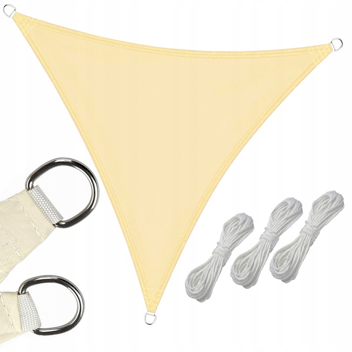Napvitorla, HANGZHOU A LINK STAR TECHNOLOGY CO., 3x3m, vízálló, krémszínű