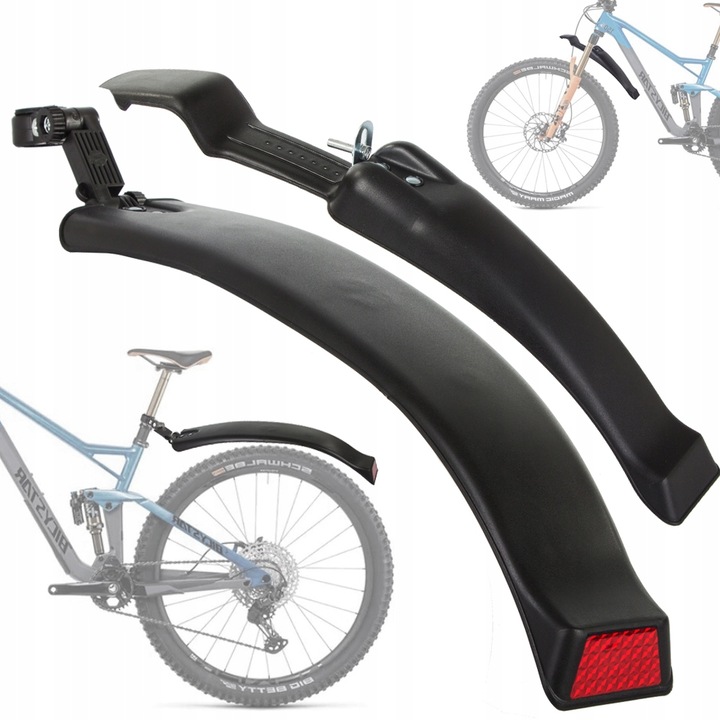 Set aparatori bicicleta, HANGZHOU A LINK STAR TECHNOLOGY CO., 24-28", negru, 2 bucati