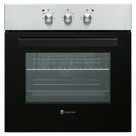 Pachet Cuptor incorporabil Studio Casa Roma Caro, Electric, 65 l, Grill, Clasa A, Inox + Plita incorporabila Studio Casa Roma Caro, Gaz, 4 arzatoare, Aprindere electrica, Inox