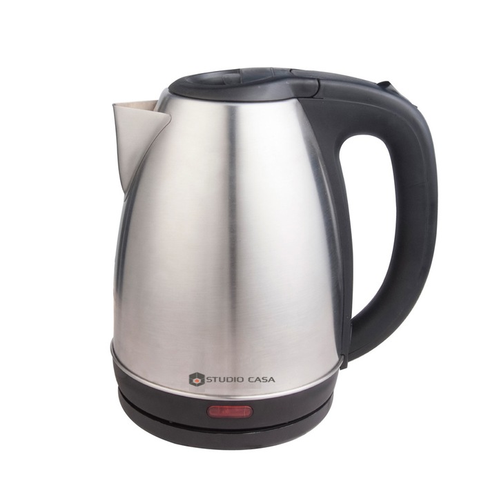Fierbator Studio Casa KES1777, 1600W, 1.7l, baza 360°, oprire automata, Inox