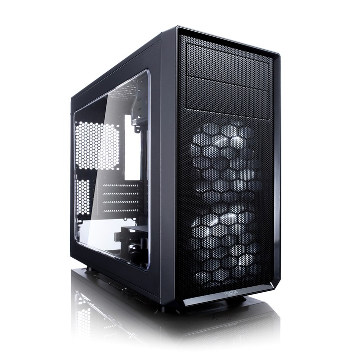 Кутия Fractal Design Focus Mini G, Черен, Middle Tower, Без захранващ блок