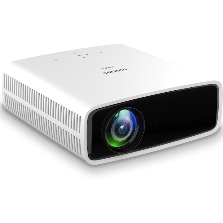 Videoproiector Philips NeoPix 750 Smart, 700 Lumeni, True Full HD 1920 x 1080, USB-C, HDMI, Wi-Fi, Alb