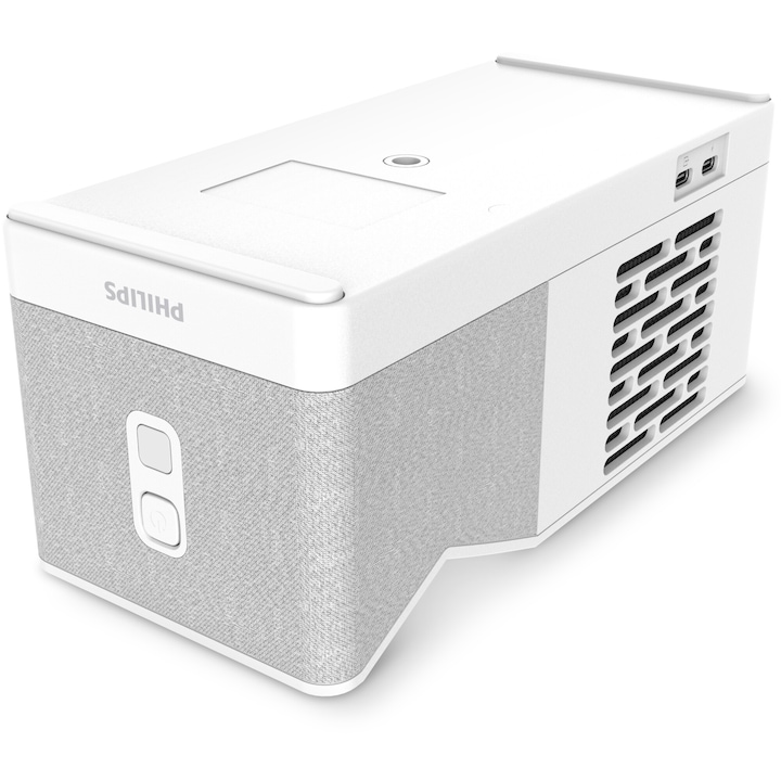 Интелигентен видео проектор Philips Screeneo UL5, 550 лумена, Full HD 1920 x 1080, Wi-Fi, бял