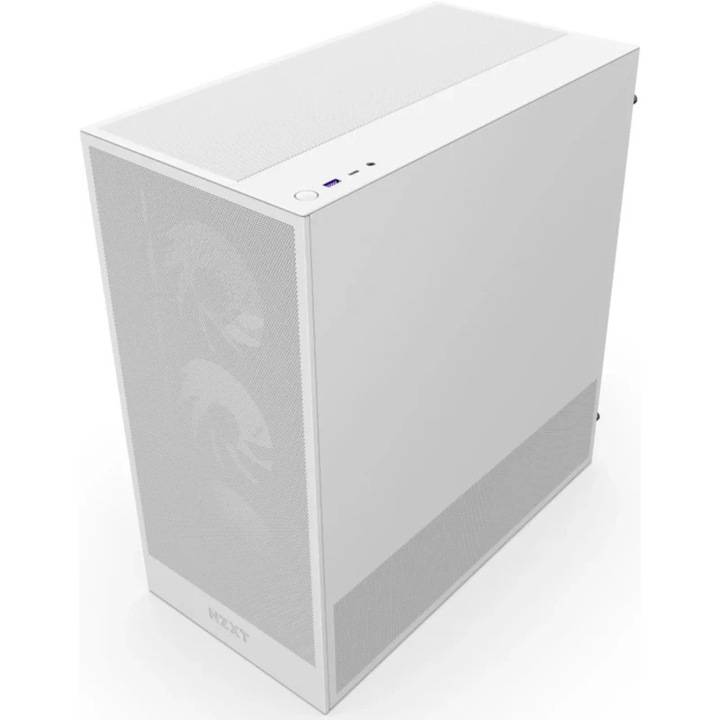 Компютърна кутия NZXT H5 Flow RGB (2024), Mid-Tower, ATX, Бял
