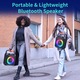 FanFun T17-T hordozható hangszóró, 30W, Bluetooth 5.0, fekete, 2 mikrofonnal, 10 órás akkumulátor-üzemidővel