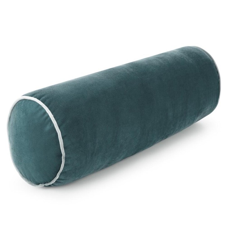 Perna decorativa Gaja, 15x45cm, ciemnoniebieski, 100% poliester