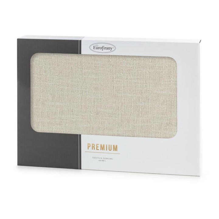 Fata de masa, Eurofirany, 140x260cm, poliester, bej