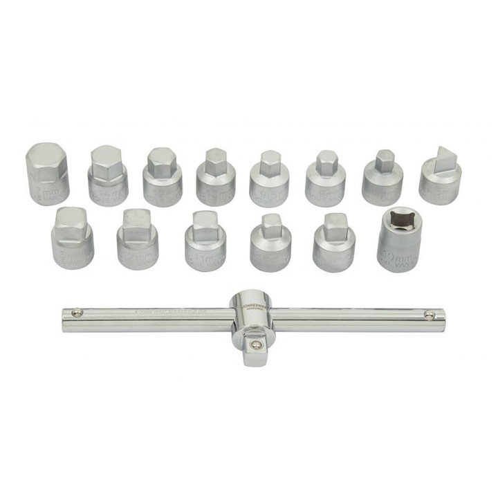 Set chei pentru capacul de ulei 3/8", Jonnesway, 8-17 mm, 10 mm