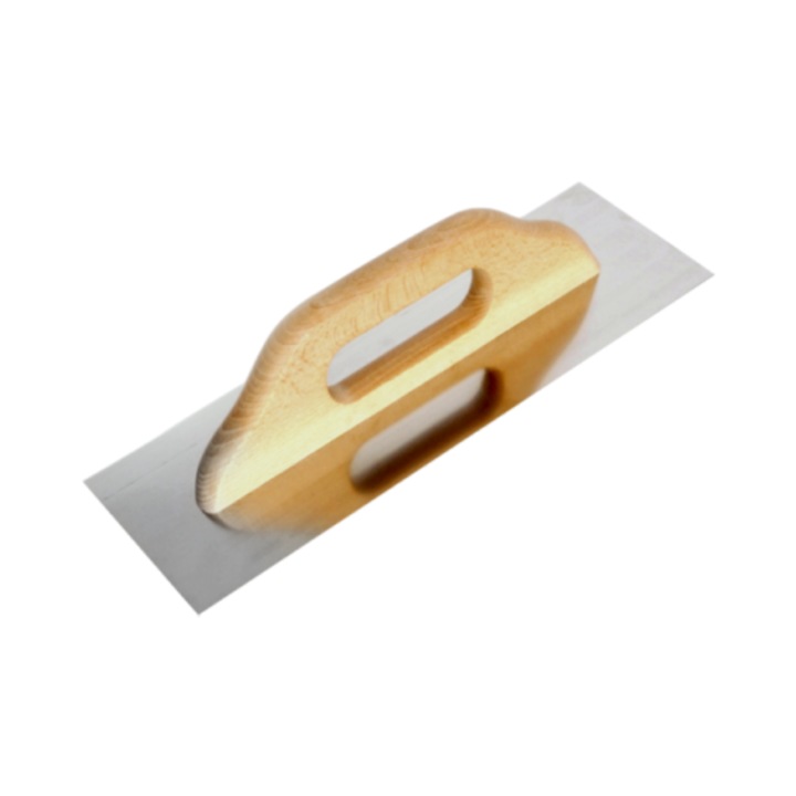 Paca inox 580 mm, Instar, parte de lucru din otel inoxidabil, maner din lemn de fag