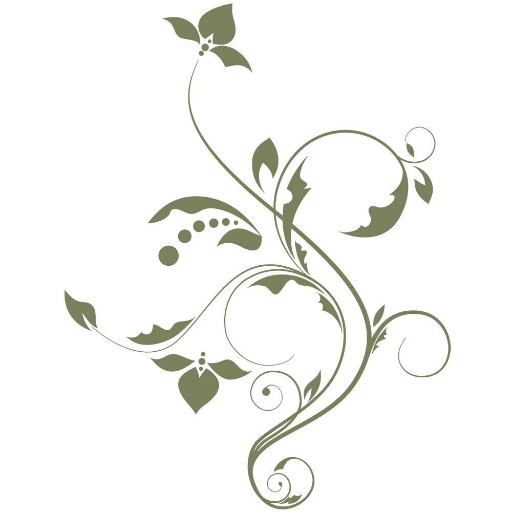 Sticker decorativ Floare noua - Kaki 91x119 cm - BeeStick