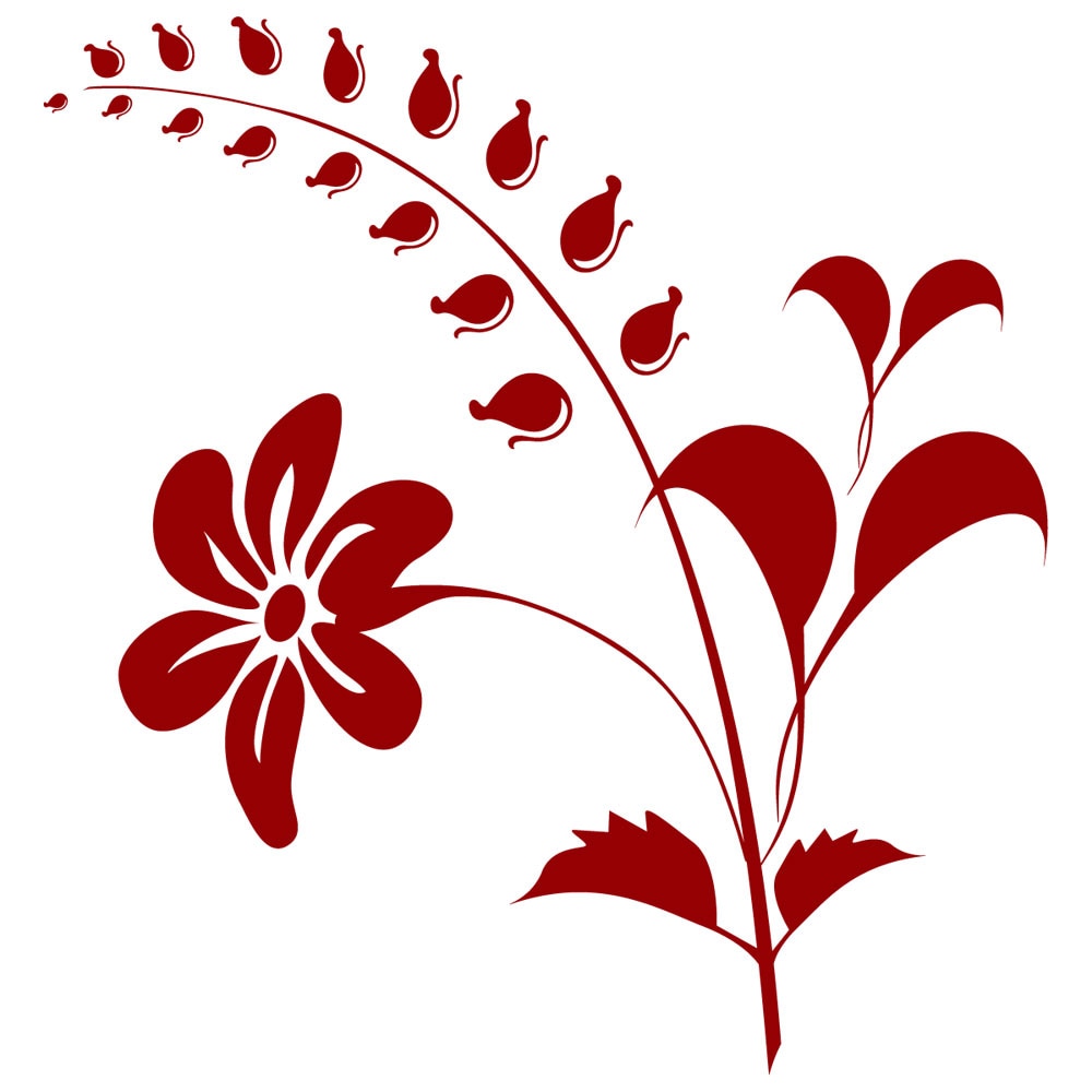 Sticker decorativ Always Green - Rosu Grena 60x62 cm - BeeStick