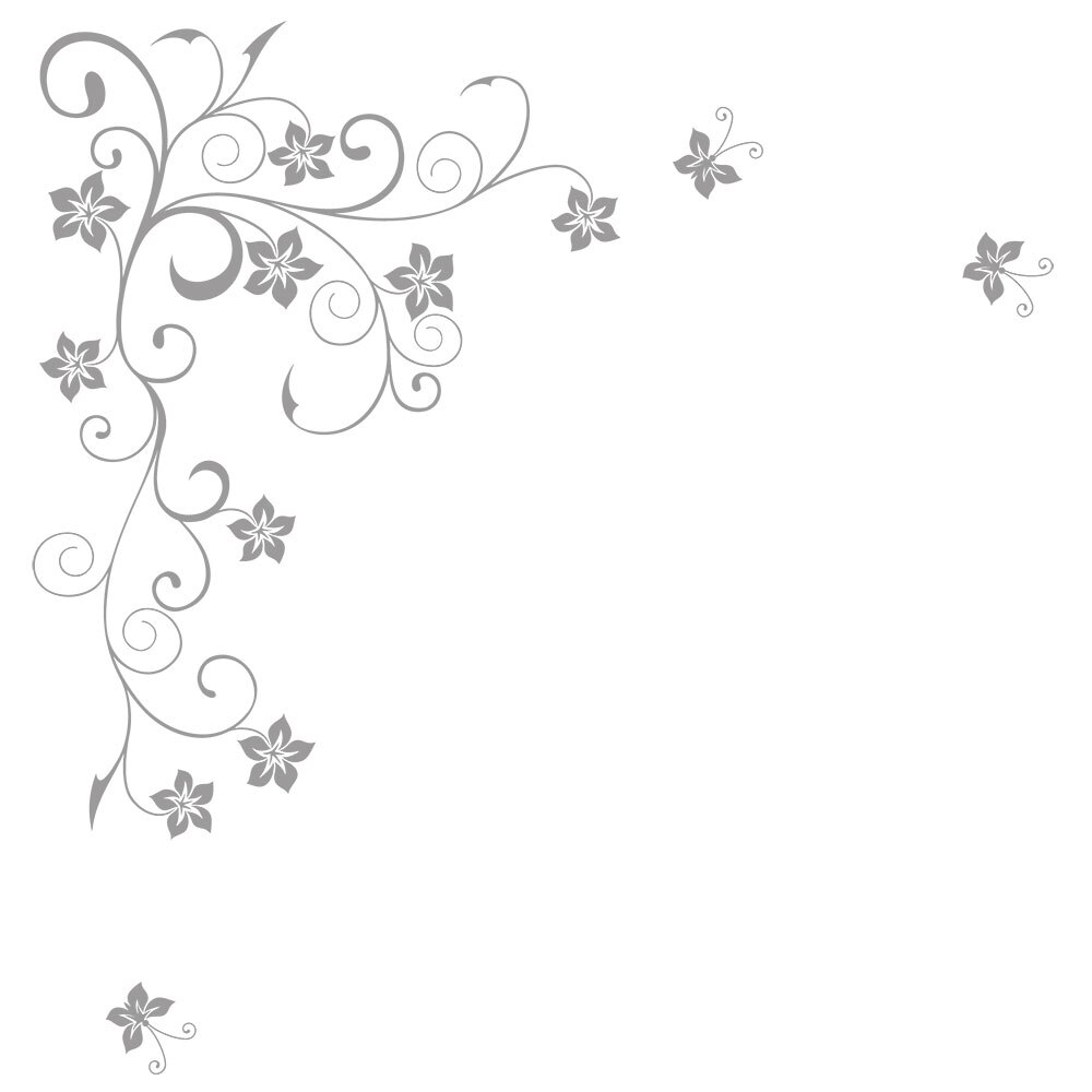 Sticker decorativ Veselie de vara - Alb 123x119 cm - BeeStick