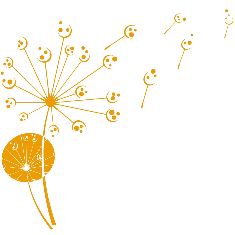 Sticker decorativ O alta papadie - Golden Yellow 72x119 cm - BeeStick