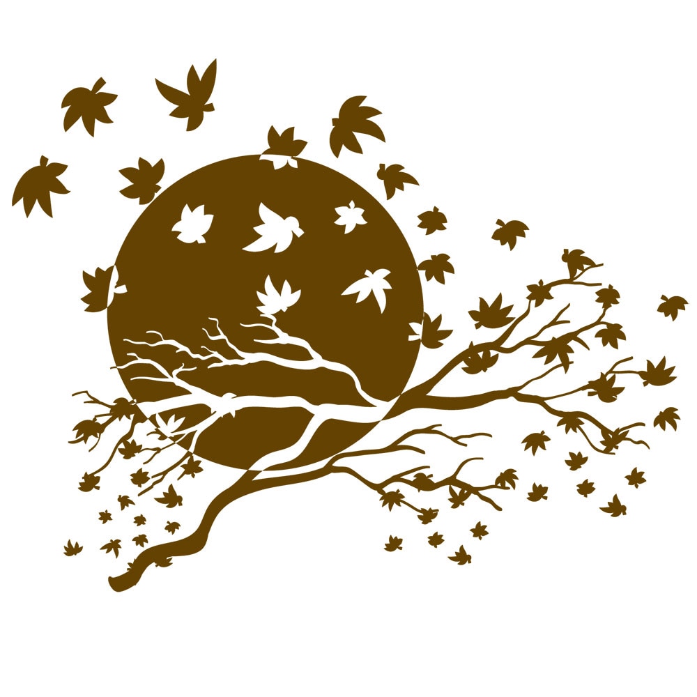 Sticker decorativ Zen is easy - Maro Inchis 119x94 cm - BeeStick