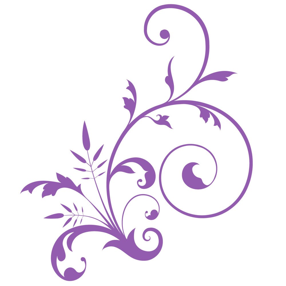 Sticker decorativ Floare Circulara - Lavanda 102x118 cm - BeeStick