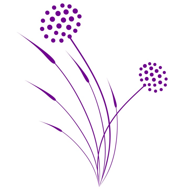 Sticker decorativ Puncte...puncte… - Violet Inchis 59x72 cm - BeeStick