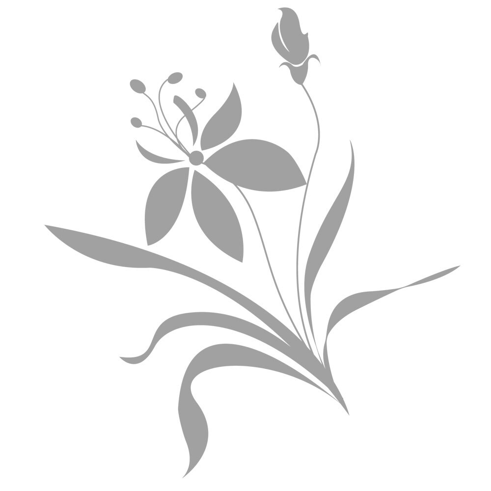 Sticker decorativ Floare Unica - Alb 119x135 cm - BeeStick