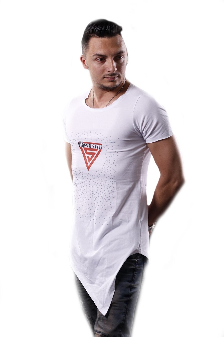 Tricou Logo Vibes & Style, Vibes & Style, Alb