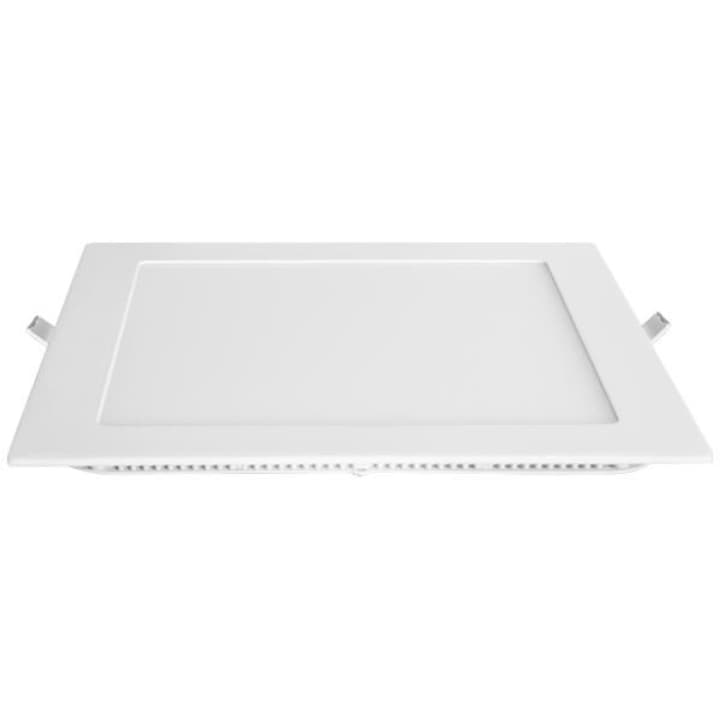 Бял LED панел за баня Este квадрат, 6W, 400 lm, студена светлина, вграждане в окачен таван