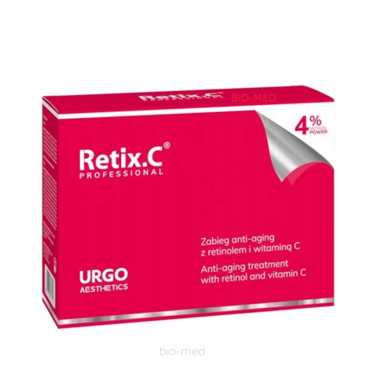 Kit tratament ten profesional Urgo, retinol si vitamina C, 5 masti si 5 seruri