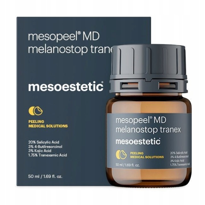 Peeling pentru ten Mesoestetic Mesopeel MD Melanostop Tranex 50ml, chimic, normal, utilizare zi/noapte