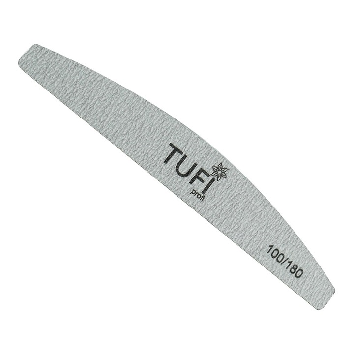 Пила за нокти TUFI PROFI PREMIUM 100/180, черна, 17.8 см