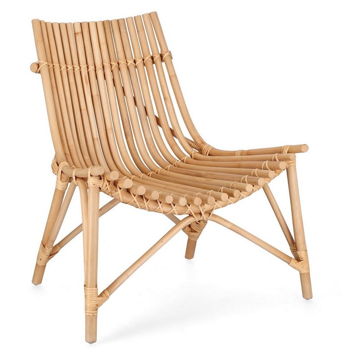 Set 2 fotolii ratan natur Menendez 77x80x84 cm