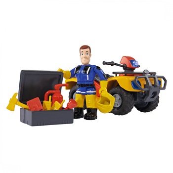 Set figurina Simba, Fireman Sam cu ATV-ul Mercur si accesorii Set figurina Simba, Fireman Sam cu ATV-ul Mercur si accesorii