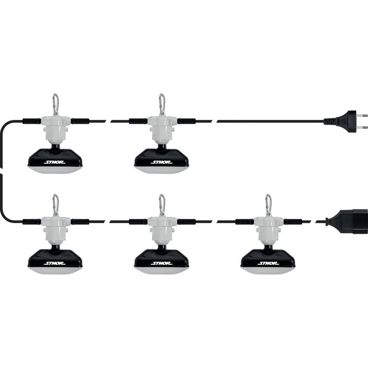 5 db Sthor 900LM reflektor készlet, 15,4 m, 4500 lm, 10,5 x 6,5 cm