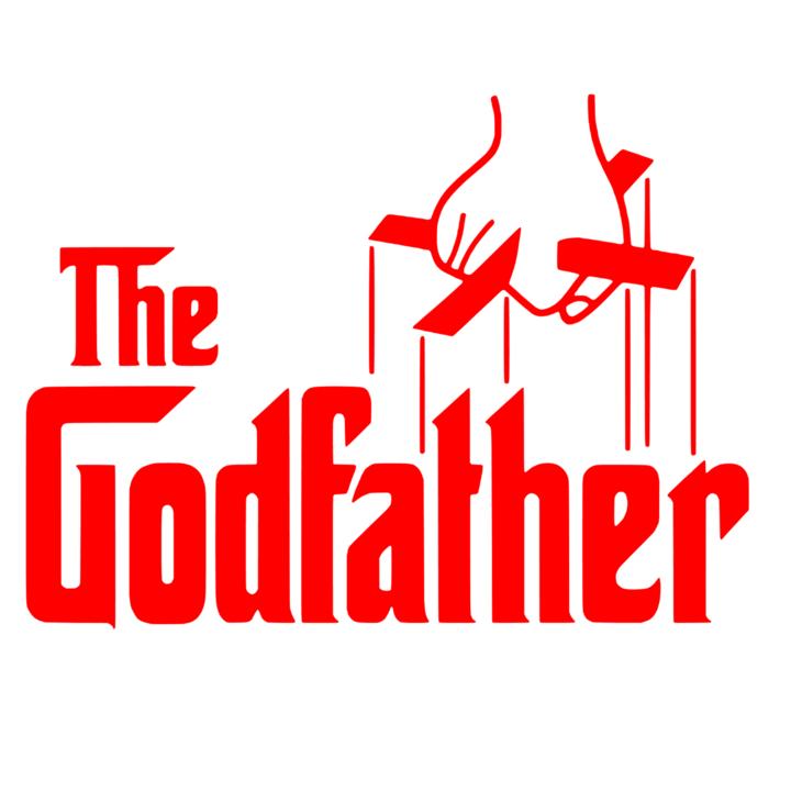 Sticker The Godfather, 20cm, rosu