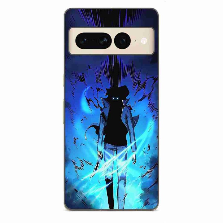 Husa compatibila cu Google Pixel 7 Pro Silicon Gel Tpu Model Solo Leveling Aura