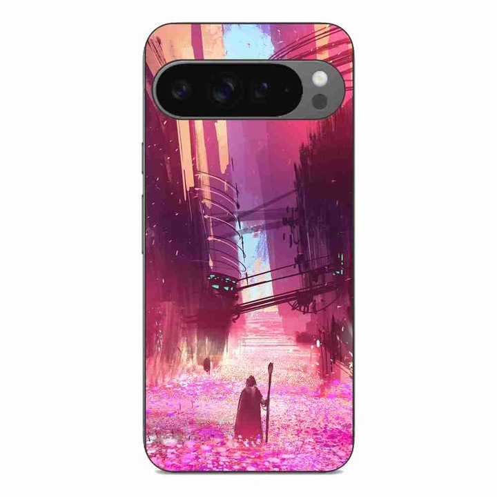 Husa compatibila cu Google Pixel 9 Pro XL Silicon Gel Tpu Model Fantasy Wizard