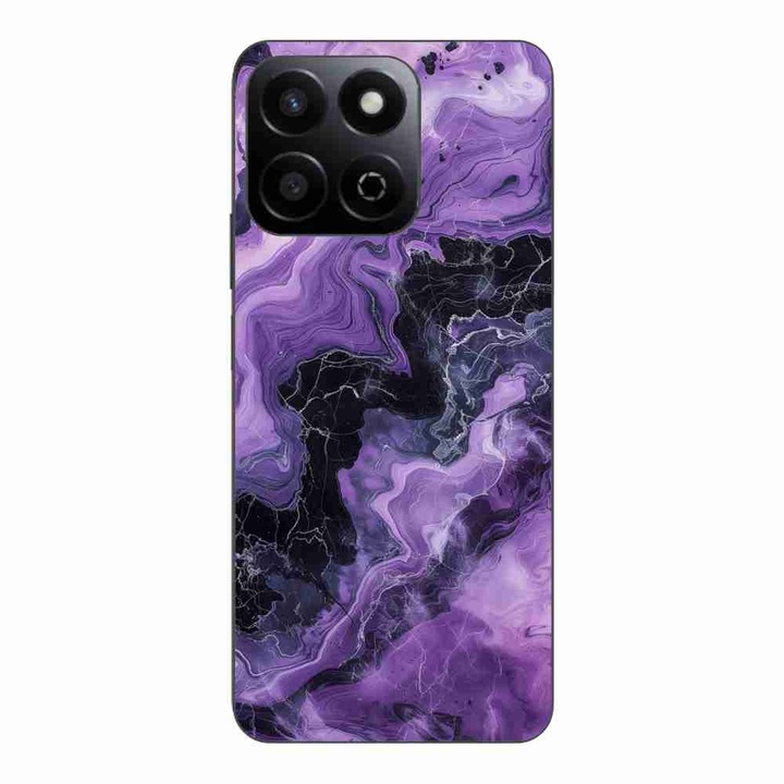 Husa compatibila cu Honor 200 Smart Silicon Gel Tpu Model Abstract Purple Marble
