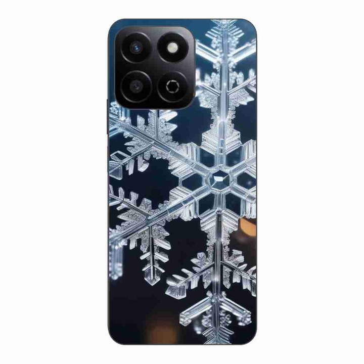 Husa compatibila cu Honor 200 Smart Silicon Gel Tpu Model Big Snowflake