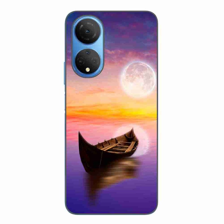 Husa compatibila cu Honor X7 Silicon Gel Tpu Model Moonlit Serenity