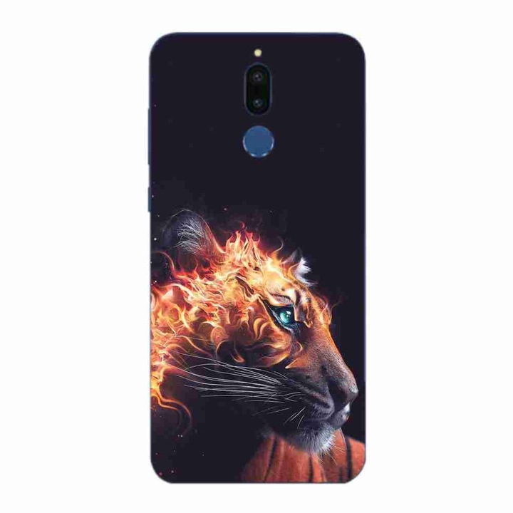 Кейс съвместим с Huawei Mate 10 Lite Silicon Gel Tpu Модел Flameborn Tiger
