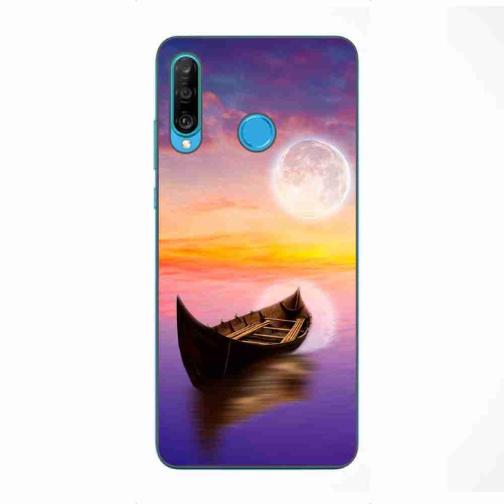 Кейс съвместим с Huawei P30 Lite Silicone Gel Tpu Модел Moonlit Serenity
