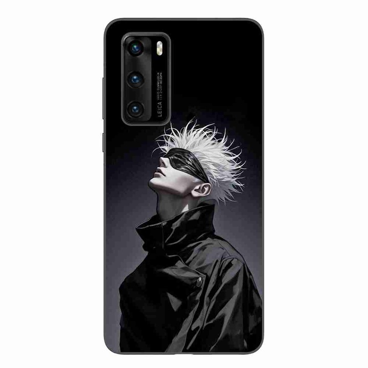 Калъф, съвместим с Huawei P40 Silicone Gel Tpu Pattern Jujutsu Kaisen Gojo Satoru