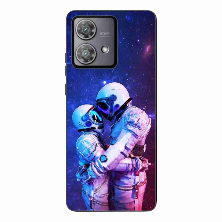 Husa compatibila cu Motorola Edge 40 Neo Silicon Gel Tpu Model Astronauts Couple