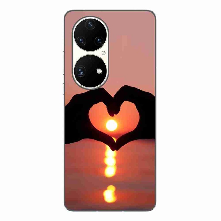 Кейс, съвместим с Huawei P50 Pro Silicone Gel Tpu Модел Glow of Love