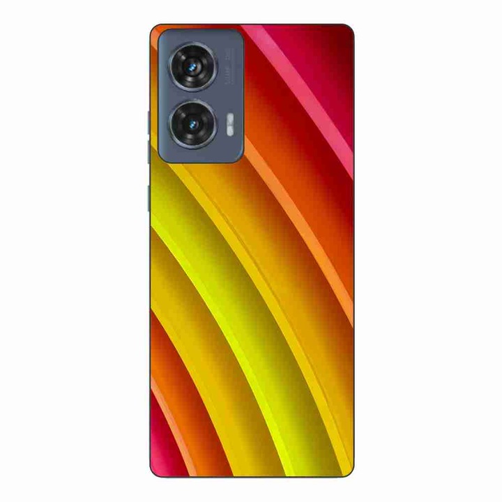 Калъф, съвместим с Motorola Edge 50 Fusion Silicon Gel Tpu Pattern Abstract Stripes