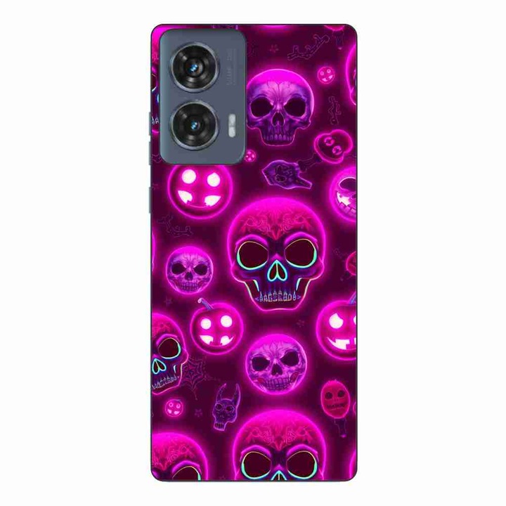 Husa compatibila cu Motorola Edge 50 Fusion Silicon Gel Tpu Model Cyberpunk Halloween