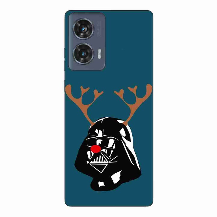 Калъф, съвместим с Motorola Edge 50 Fusion Silicone Gel Tpu Christmas Pattern Darth Vader Reindeer