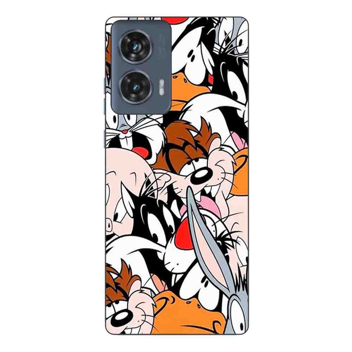 Калъф, съвместим с Motorola Edge 50 Fusion Silicon Gel Tpu Looney Tunes Pattern