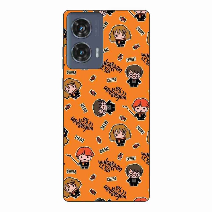 Калъф, съвместим с Motorola Edge 50 Fusion Silicon Gel Tpu Pattern Harry Potter Wingardium Leviosa