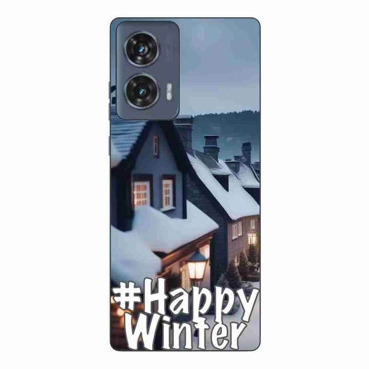 Калъф, съвместим с модел Motorola Edge 50 Fusion Silicon Gel Tpu Честита зима