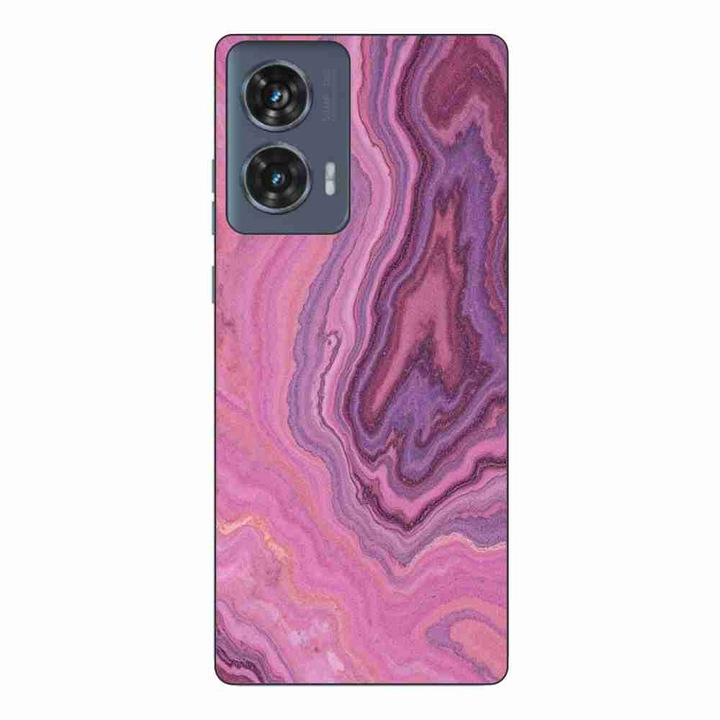 Калъф, съвместим с Motorola Edge 50 Fusion Silicon Gel Tpu Pattern Pink Quartz Marble