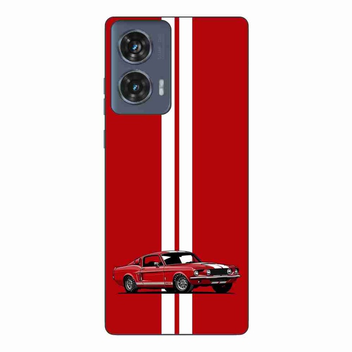 Калъф, съвместим с модел Motorola Edge 50 Fusion Silicon Gel Tpu Red Mustang